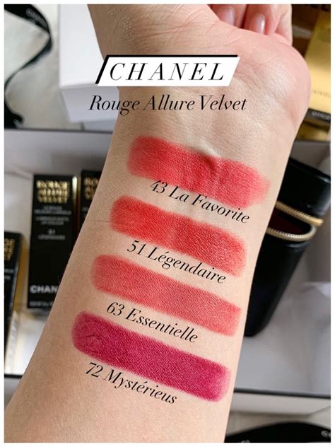 chanel rouge allure velvet swatches|chanel rouge allure shades.